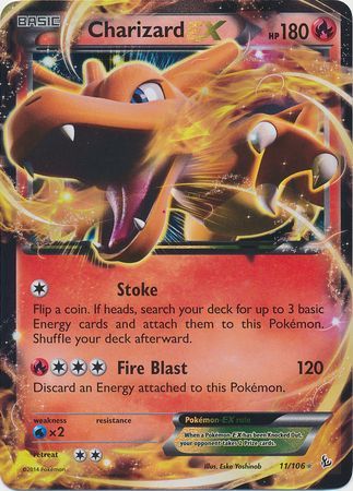 Charizard EX (11/106) (carte géante) [XY : Flashfire] 