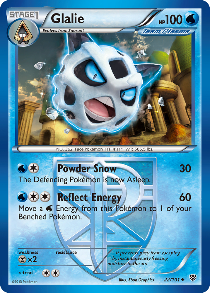 Glalie (22/101) [Noir et blanc : explosion de plasma] 