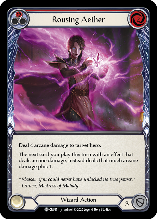 Rousing Aether (Rouge) [CRU171] (Crucible of War) 1ère édition Rainbow Foil 