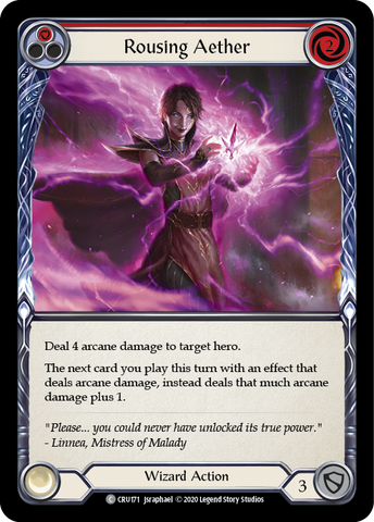 Rousing Aether (Rouge) [CRU171] (Crucible of War) 1ère édition Rainbow Foil 