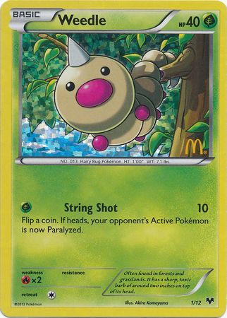 Weedle (1/12) [Promos McDonald's : Collection 2014] 