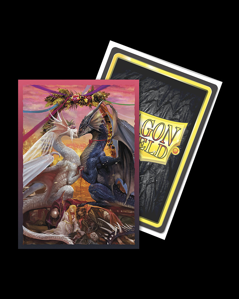 Dragon Shield: Standard 100ct Brushed Art Sleeves - Valentine Dragons (2023)