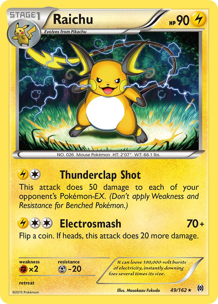 Raichu (49/162) (Exclusivité Theme Deck) [XY : BREAKthrough] 