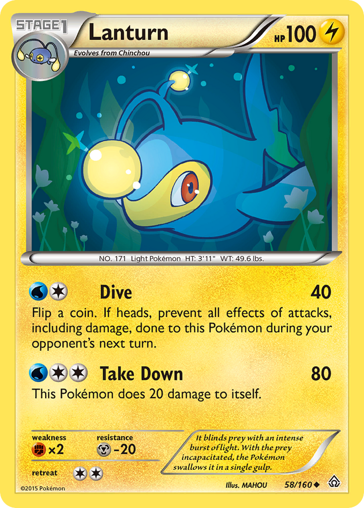 Lanturn (58/160) [XY : Primal Clash] 