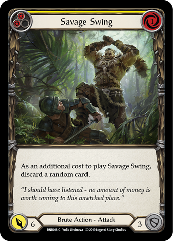 Savage Swing (Jaune) [RNR016-C] (Rhinar Hero Deck) 1ère édition Normal