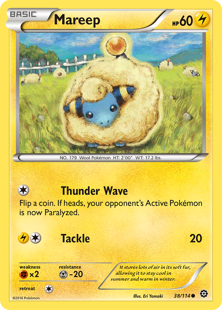 Mareep (38/114) [XY : Siège à vapeur] 