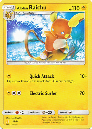 Alolan Raichu (17/30) [Soleil et Lune : Kit d'entraînement - Alolan Raichu] 