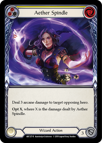 Aether Spindle (Jaune) [ARC127-R] (Arcane Rising) 1ère édition Rainbow Foil 