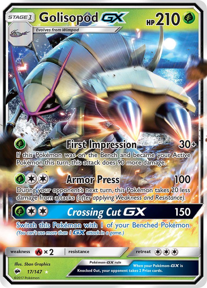 Golisopod GX (17/147) [Soleil et Lune : Ombres brûlantes] 