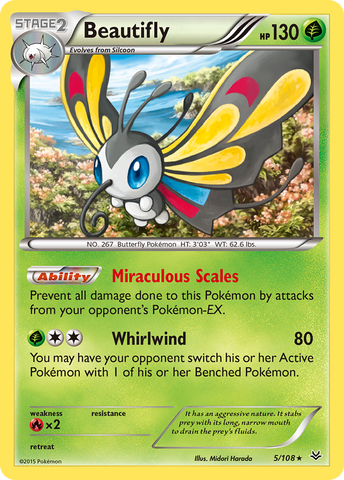 Beautifly (5/108) [XY : Ciel rugissant] 