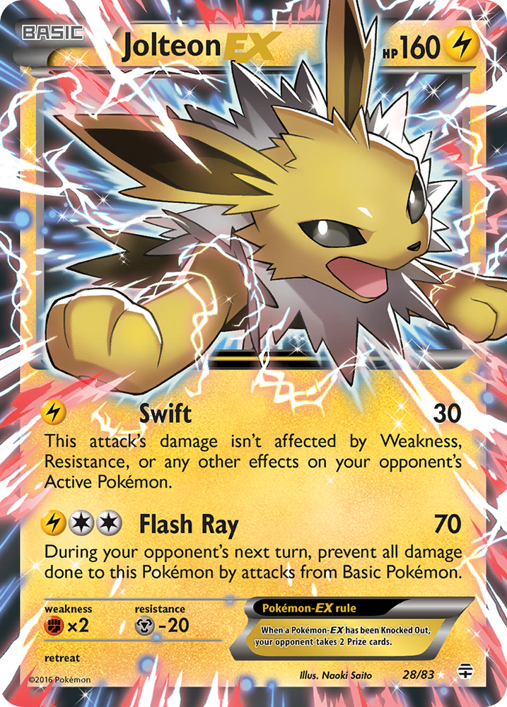 Jolteon EX (28/83) [XY : Générations] 