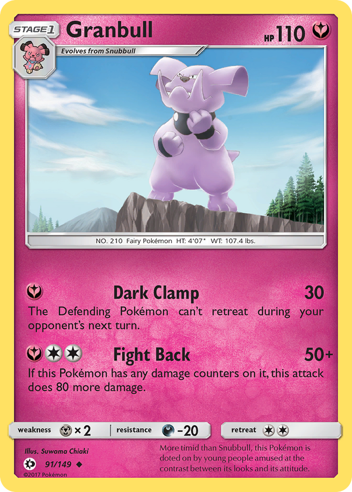 Granbull (91/149) [Soleil et Lune : Ensemble de base] 