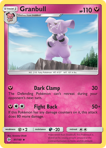 Granbull (91/149) [Soleil et Lune : Ensemble de base] 