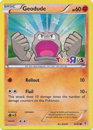 Geodude (43/83) (Promotion Toys R Us) [XY : Générations] 