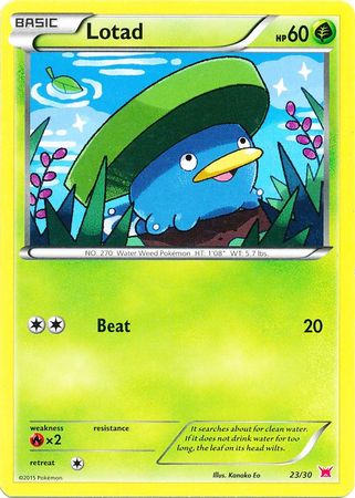 Lotad (23/30) [XY : Kit d'entraînement 2 - Latias] 