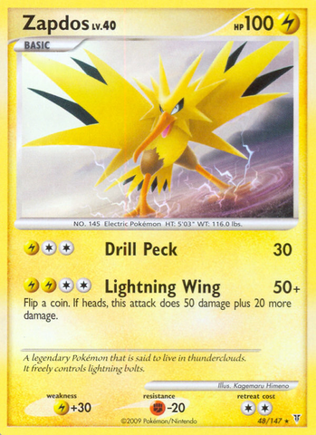 Zapdos (48/147) [Platine : Vainqueurs Suprêmes] 