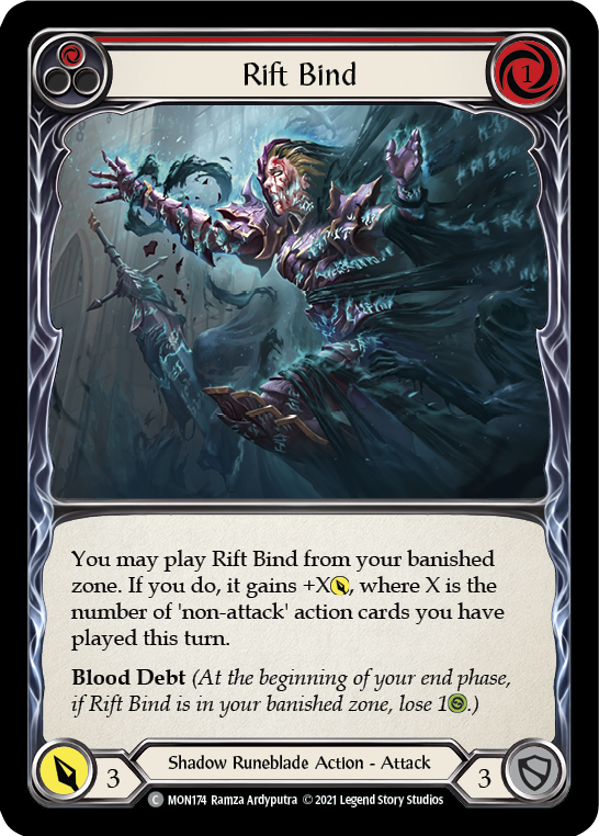 Rift Bind (Rouge) [MON174-RF] (Monarch) 1ère édition Rainbow Foil 