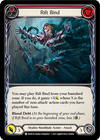 Rift Bind (Rouge) [MON174-RF] (Monarch) 1ère édition Rainbow Foil 