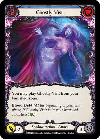 Ghostly Visit (Blue) [U-MON205-RF] (Monarch Unlimited)  Unlimited Rainbow Foil