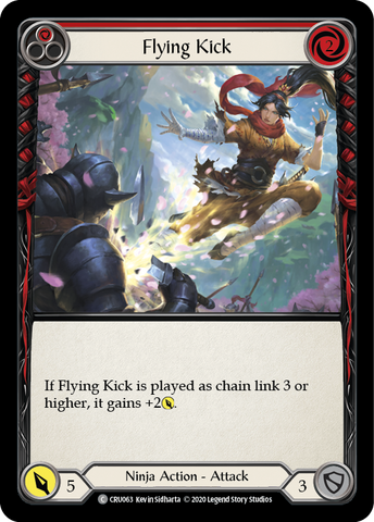 Flying Kick (Red) [CRU063] (Crucible of War)  1st Edition Normal