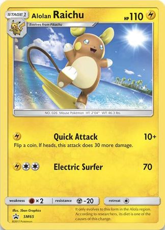 Alolan Raichu (SM65) (carte Jumbo) [Soleil et Lune : Black Star Promos] 