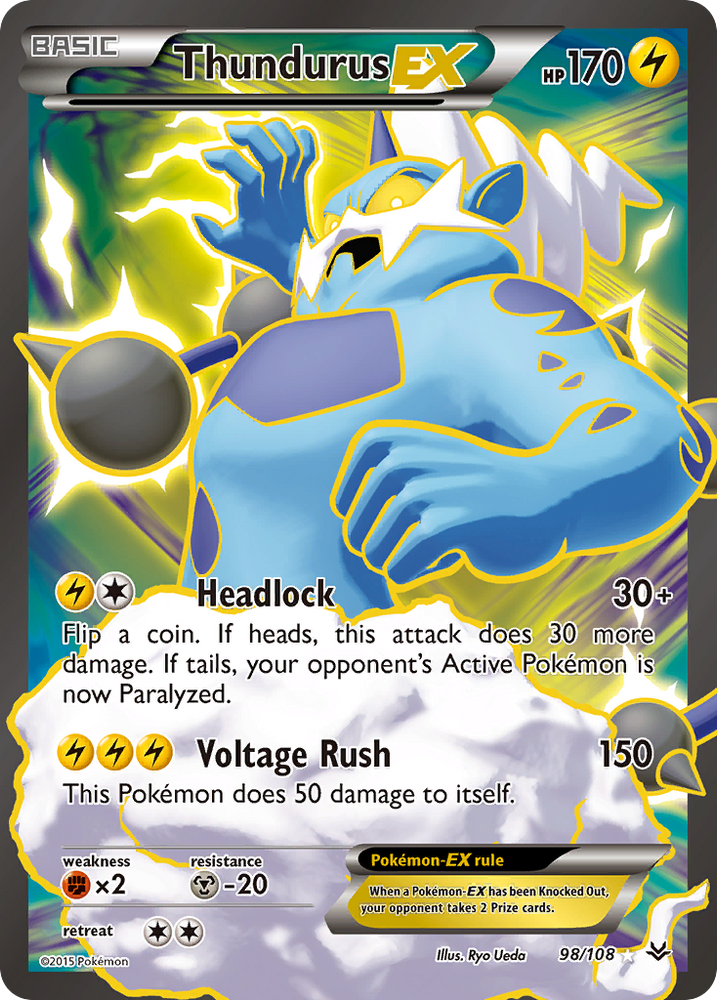 Thundurus EX (98/108) [XY : Ciel rugissant] 