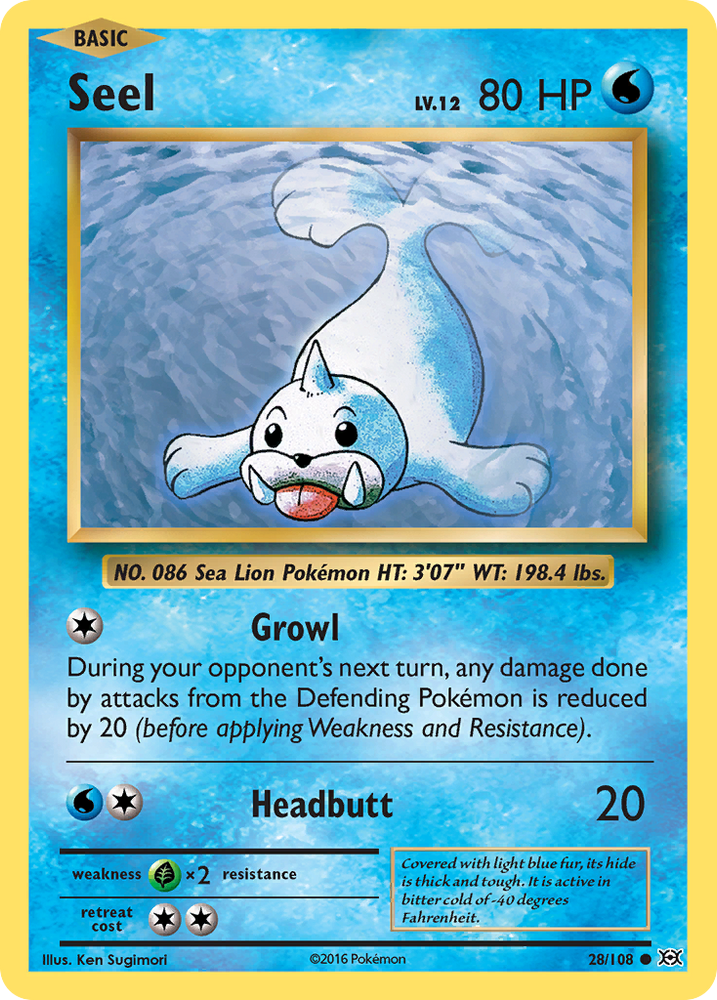 Seel (28/108) [XY : Évolutions] 