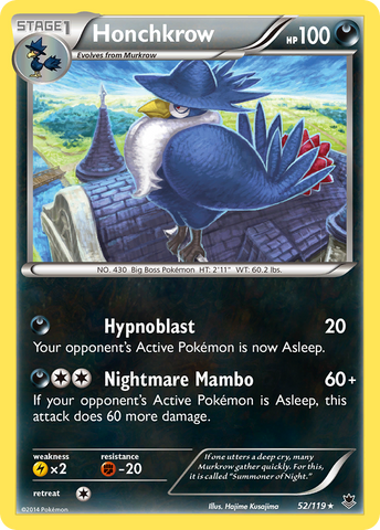 Honchkrow (52/119) [XY : Forces fantômes] 