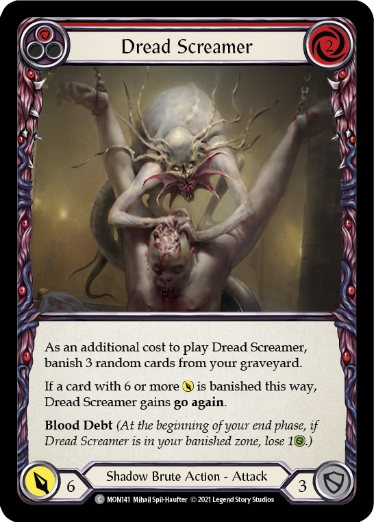 Dread Screamer (Rouge) [MON141-RF] (Monarch) 1ère édition Rainbow Foil 