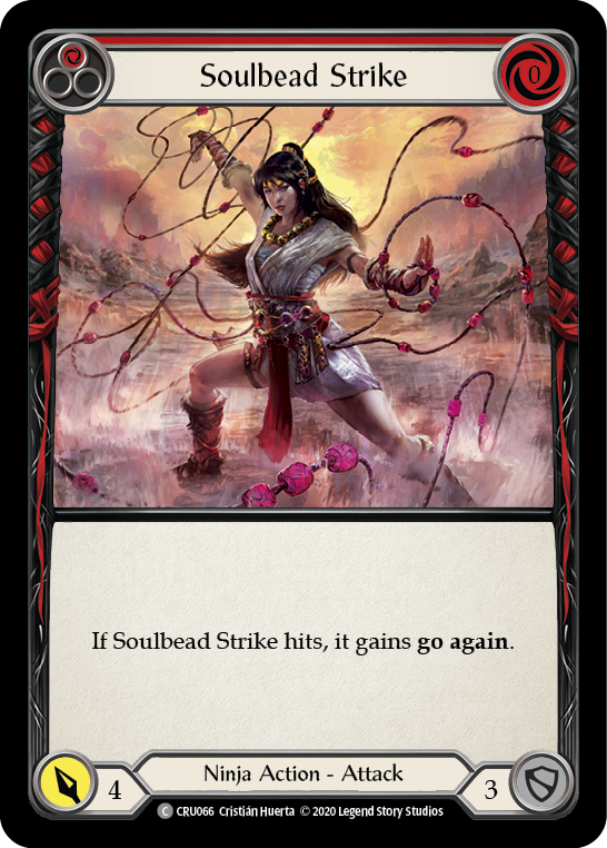 Soulbead Strike (Rouge) [CRU066] (Crucible of War) 1ère édition Rainbow Foil 