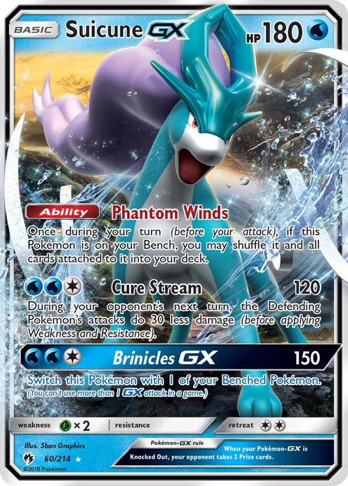 Suicune GX (60/214) [Soleil et Lune : Tonnerre perdu] 