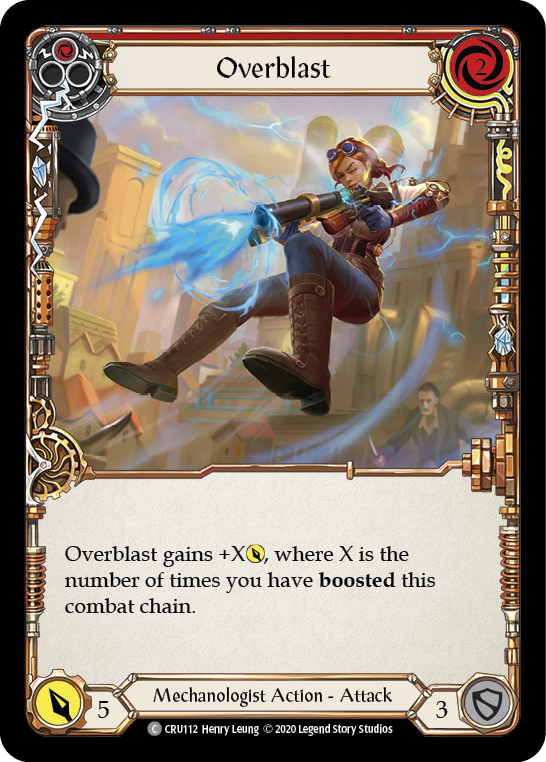 Overblast (Rouge) [CRU112] (Crucible of War) 1ère édition Rainbow Foil