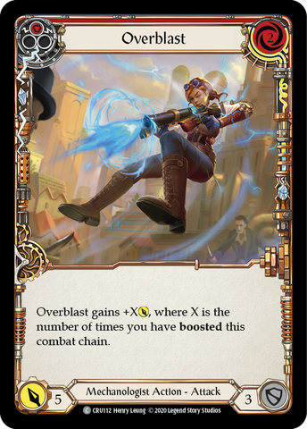 Overblast (Rouge) [CRU112] (Crucible of War) 1ère édition Rainbow Foil