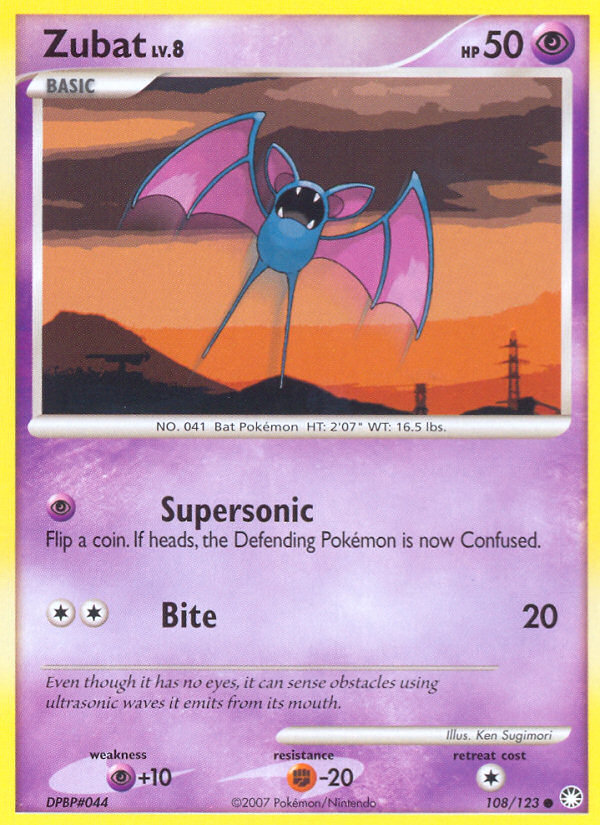 Zubat (108/123) [Diamant et perle : trésors mystérieux] 