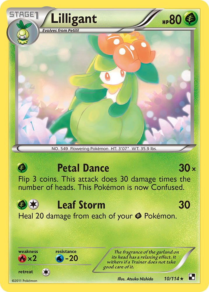 Lilligant (10/114) [Noir et blanc : ensemble de base] 