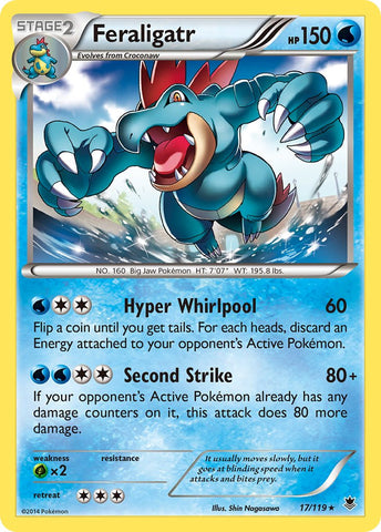 Feraligatr (17/119) (Exclusivité Theme Deck) [XY : Phantom Forces] 