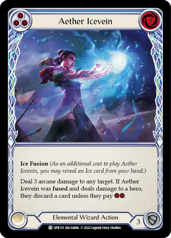 Aether Icevein (Blue) [UPR115] (Uprising)  Rainbow Foil