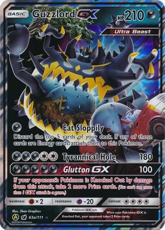 Guzzlord GX (63a/111) (carte Jumbo) [Soleil et Lune : Invasion pourpre] 