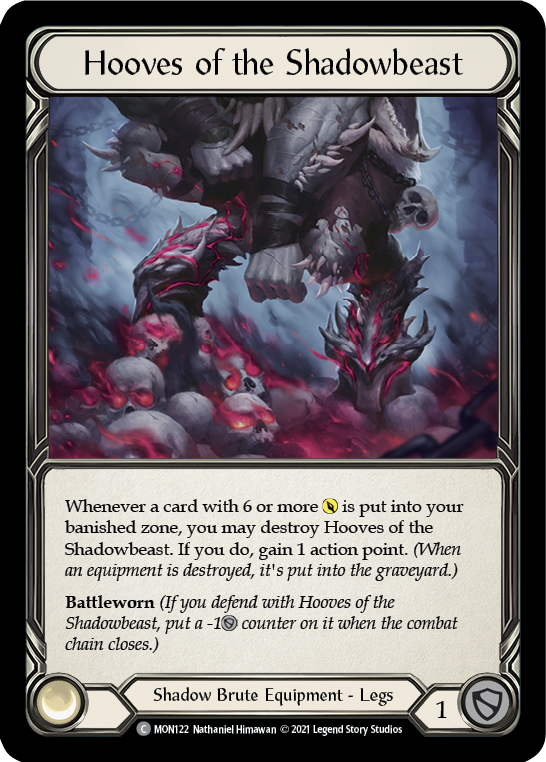 Sabots de la Shadowbeast [MON122-CF] (Monarch) 1ère édition Cold Foil 