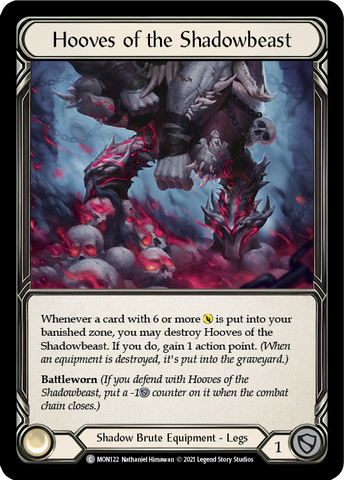 Sabots de la Shadowbeast [MON122-CF] (Monarch) 1ère édition Cold Foil 