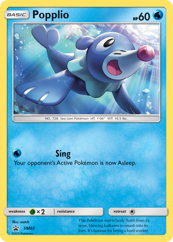 Popplio (SM03) [Soleil et Lune : Promos Black Star]