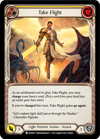 Take Flight (Jaune) [MON055-RF] (Monarch) 1ère édition Rainbow Foil 