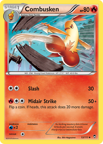 Combusken (13/111) [XY : Poings furieux] 