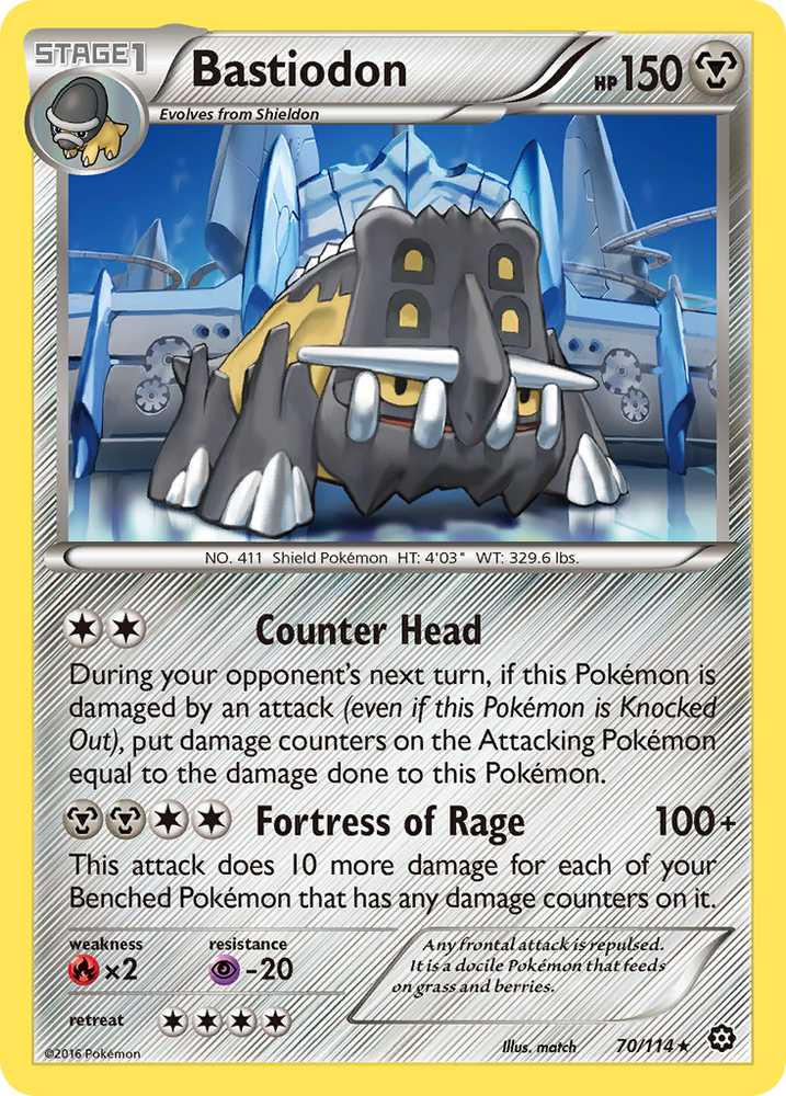 Bastiodon (70/114) [XY : Siège à vapeur] 