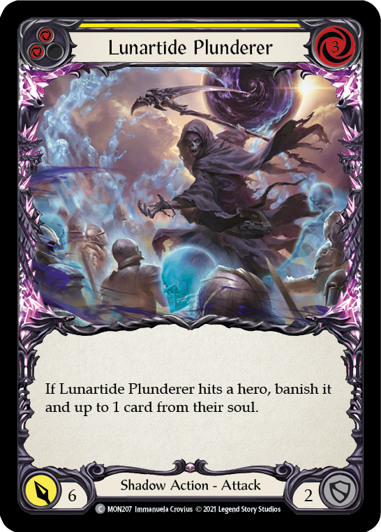 Lunartide Plunderer (Jaune) [MON207-RF] (Monarch) 1ère édition Rainbow Foil 