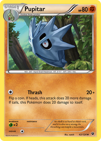 Pupitar (42/124) [XY : Collision des destins] 