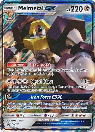 Melmetal GX (SM178) (carte Jumbo) [Soleil et Lune : Black Star Promos] 