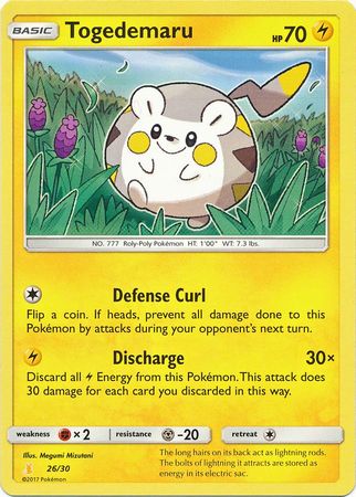 Togedemaru (26/30) [Soleil et Lune : Kit d'entraînement - Alolan Raichu] 