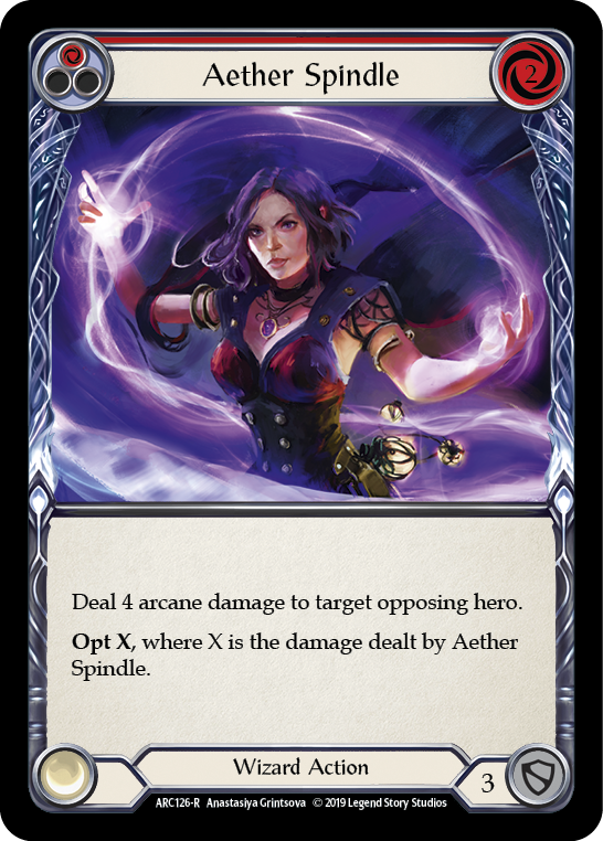 Aether Spindle (Rouge) [ARC126-R] (Arcane Rising) 1ère édition Rainbow Foil 