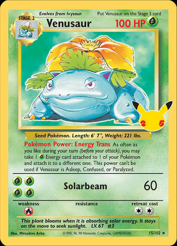 Venusaur (15/102) [Célébrations : 25e anniversaire - Collection classique] 